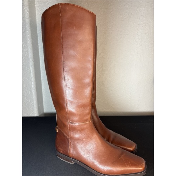 Women's Sam Edelman Cesar Brandy Leather Tall Boots, 10M - Picture 2 of 12